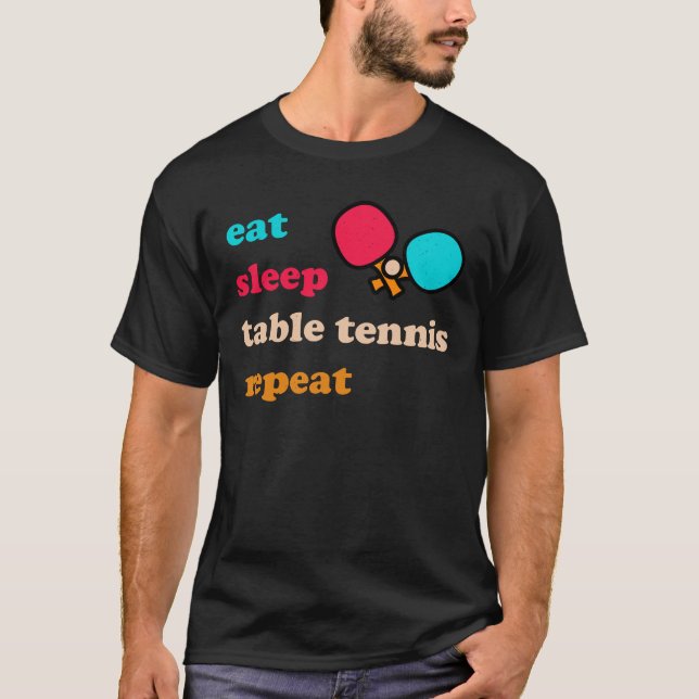 Camiseta Tenis de mesa divertida (Anverso)