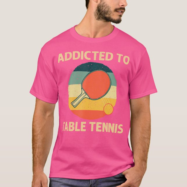 Camiseta Tenis De Mesa Guay Para Hombres Mujeres Paddle Pin (Anverso)