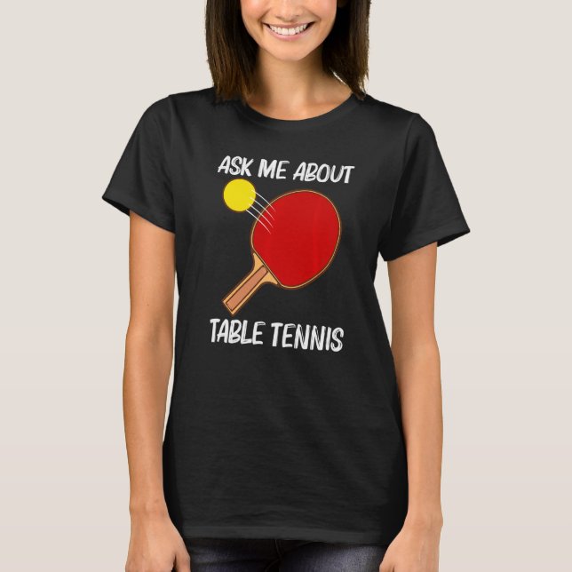 Camiseta Tenis De Mesa Guay Para Hombres Mujeres Ping Pong  (Anverso)