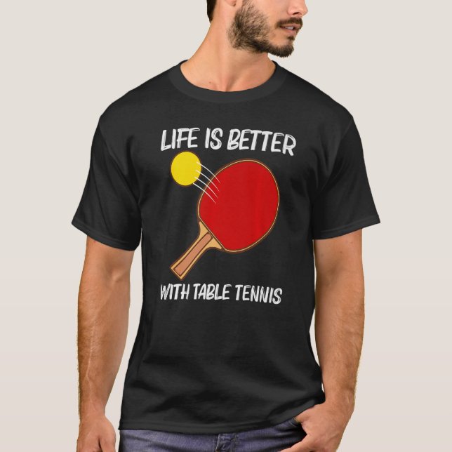 Camiseta Tenis De Mesa Guay Para Hombres Mujeres Ping Pong  (Anverso)