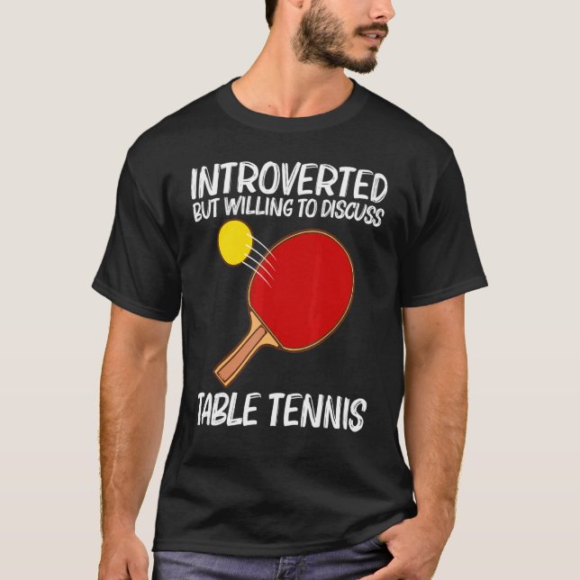 Camiseta Tenis De Mesa Guay Para Hombres Mujeres Ping Pong  (Anverso)