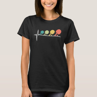 Camiseta Tenis de Mesa Latido de Tenis de Mesa Bate de Ping