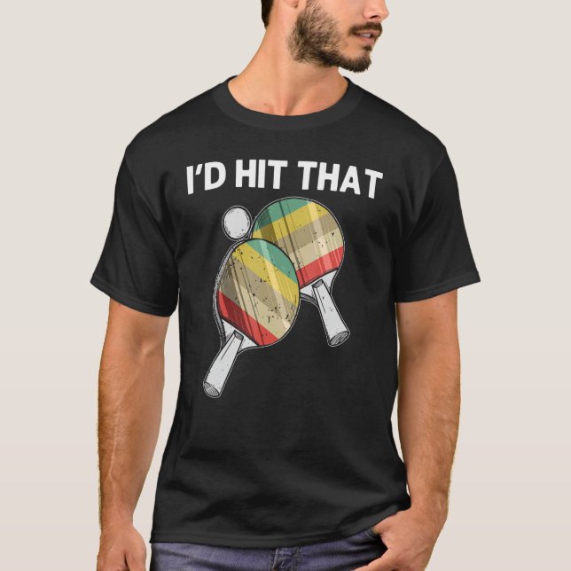 Camiseta Tenis De Mesa Para Hombres Ping Pong Ball Team S (Anverso)
