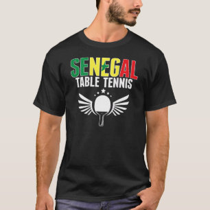 Camiseta Tenis de Mesa Senegal Apoya Ping Pong Senegalés