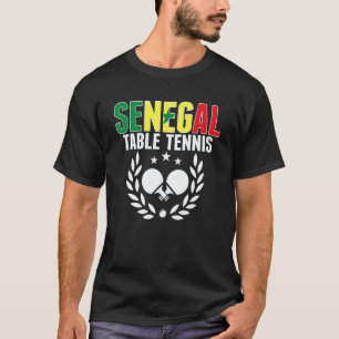Camiseta Tenis de Mesa Senegal Apoyo al Ping Pong Senegalés