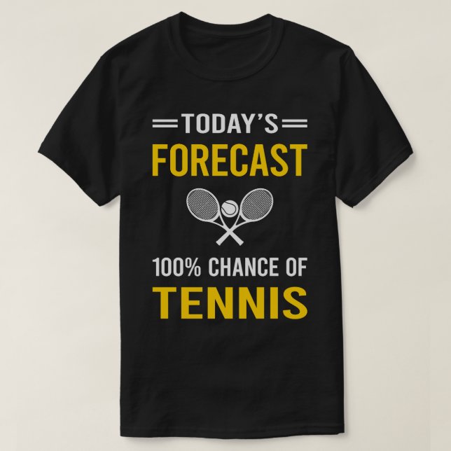 Camiseta Tenis de Predicción de Hoy (Diseño del anverso)