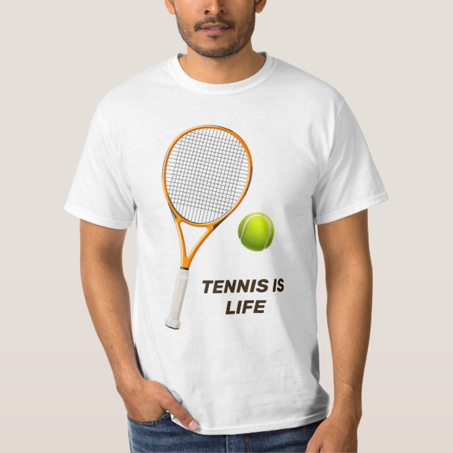 Camiseta Tenis de texto personalizado (Anverso)