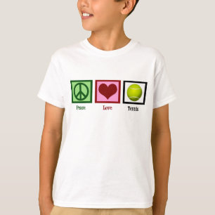 Camiseta Tenis del amor de la paz