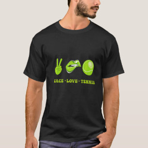 Camiseta Tenis deportista de fútbol de Peace Love