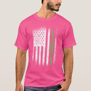 Camiseta Tenis Deportivo De La Bandera De Los Estados Unido