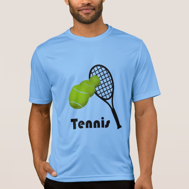 Camiseta Tenis Design Sport-Tek de los hombres de uso activ (Anverso)