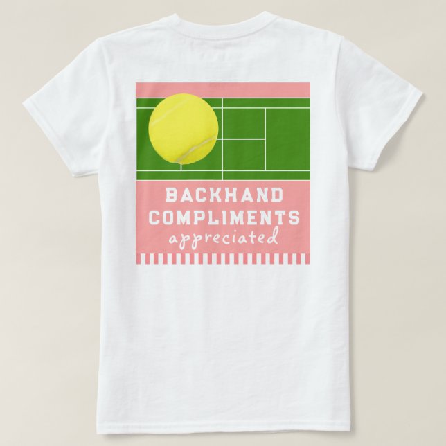 Camiseta Tenis divertida (Reverso del diseño)