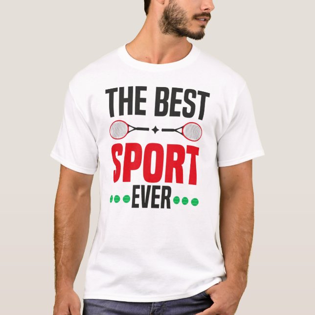 Camiseta Tenis El Mejor Deporte De La Historia (Anverso)