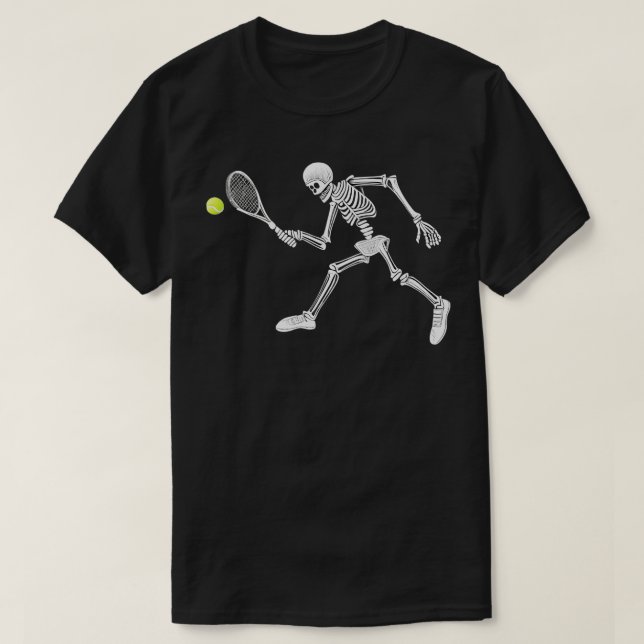 Camiseta tenis en esqueleto (Diseño del anverso)
