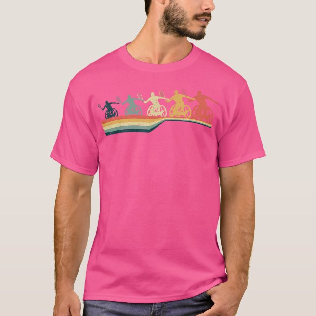Camiseta Tenis en silla de ruedas divertida (Anverso)
