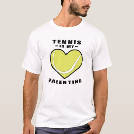 Camiseta Tenis es mi San Valentín - Frase divertida