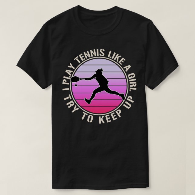 Camiseta Tenis femenino de cosecha (Diseño del anverso)