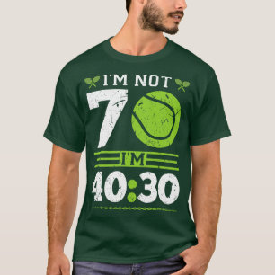 Camiseta Tenis Funny Jugador De Tenis De 70 Años