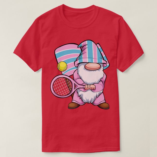 Camiseta Tenis Gnome LGBT-Q Orgulloso Deporte Transgénero O (Diseño del anverso)