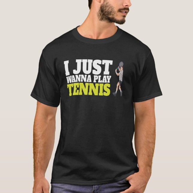 Camiseta Tenis Gracioso Para Todos Los Jugadores De Tenis (Anverso)