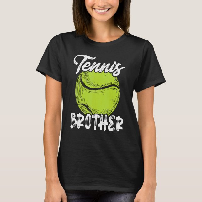 Camiseta Tenis Hermanos Hombres Familia Pareja Tenis Ball (Anverso)
