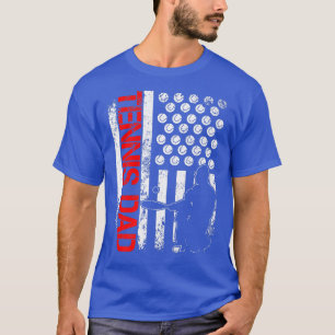 Camiseta Tenis Hombres Bandera Estadounidense Para Papá Pat
