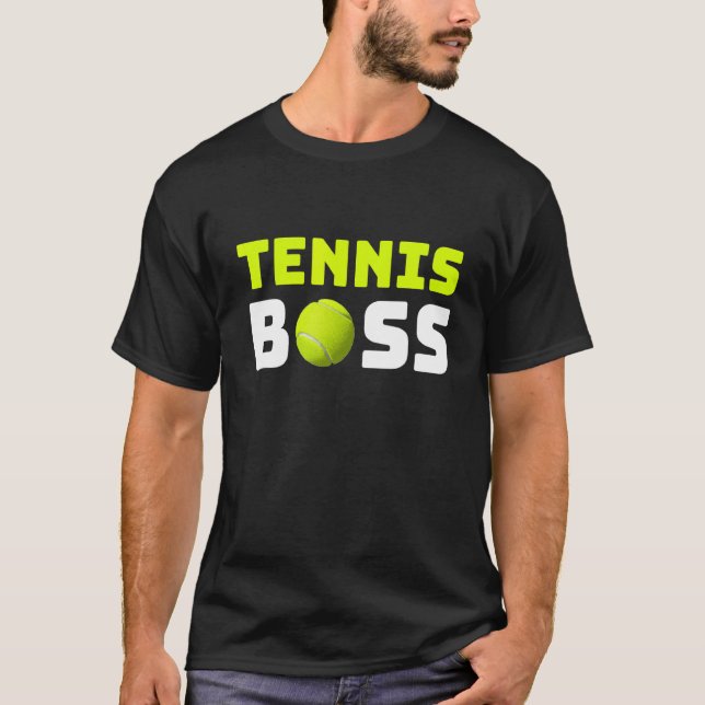 Camiseta Tenis Jefe de Tenis Jugador de Tenis Ideas de Teni (Anverso)