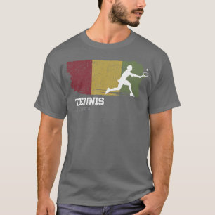 Camiseta Tenis, jugadora de Chica con bandera de Guinea