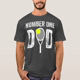 Camiseta Tenis masculino papá número uno papá con tenis say