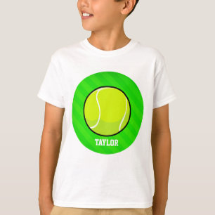 Camiseta Tenis; Neon Green Stripes