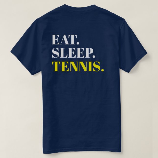 Camiseta Tenis para dormir - Diseño de fondo (Reverso del diseño)