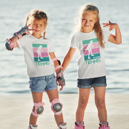 Camiseta Tenis pastel con nombre