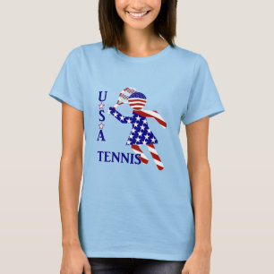 CAMISETA TENIS PATRIÓTICO DE MUJERES DE EE. UU.