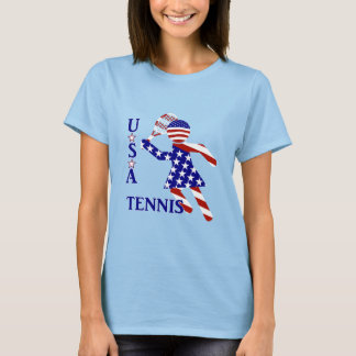 CAMISETA TENIS PATRIÓTICO DE MUJERES DE EE. UU.