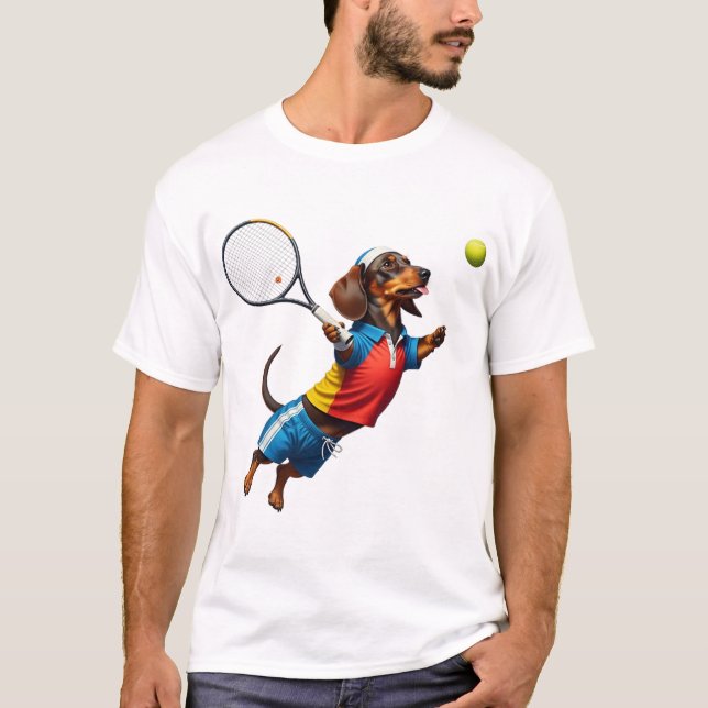 Camiseta tenis perrito caliente (Anverso)