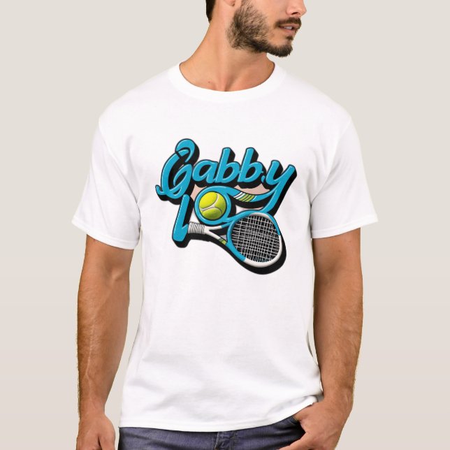 Camiseta Tenis por amor en Gabby (Anverso)