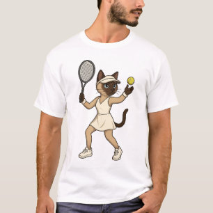 Camiseta Tenis programado para los amantes del gato
