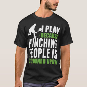 Camiseta Tenis Punking People Tennis Coach Funny stick