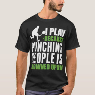 Camiseta Tenis Punking People Tennis Coach Funny stick