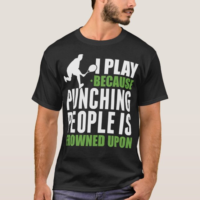 Camiseta Tenis Punking People Tennis Coach Funny stick (Anverso)