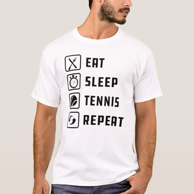 Camiseta Tenis - Repito de tenis de sueño (Anverso)