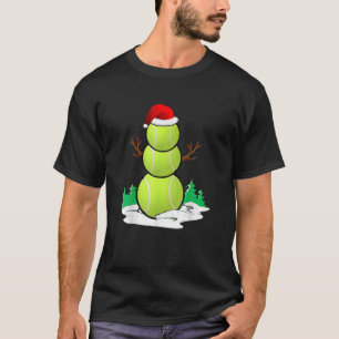 Camiseta Tenis Snowman Balls Navidades Pajama Regalos Hombr