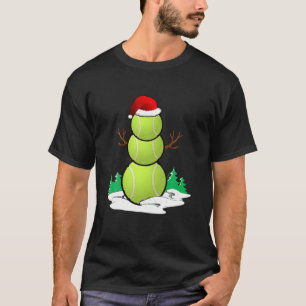Camiseta Tenis Snowman Balls Navidades Pajama Regalos Hombr