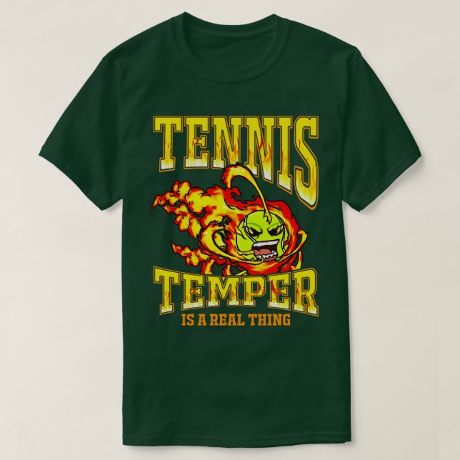Camiseta Tenis Temper Es Algo Real (Diseño del anverso)