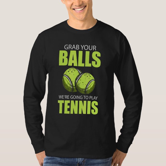 Camiseta Tenis Tenis Racket Tenis Racket Ball Tenis (Anverso)