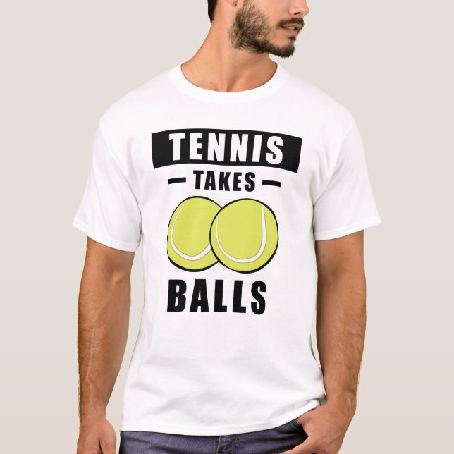 Camiseta Tenis Toma Pelotas - Divertido (Anverso)