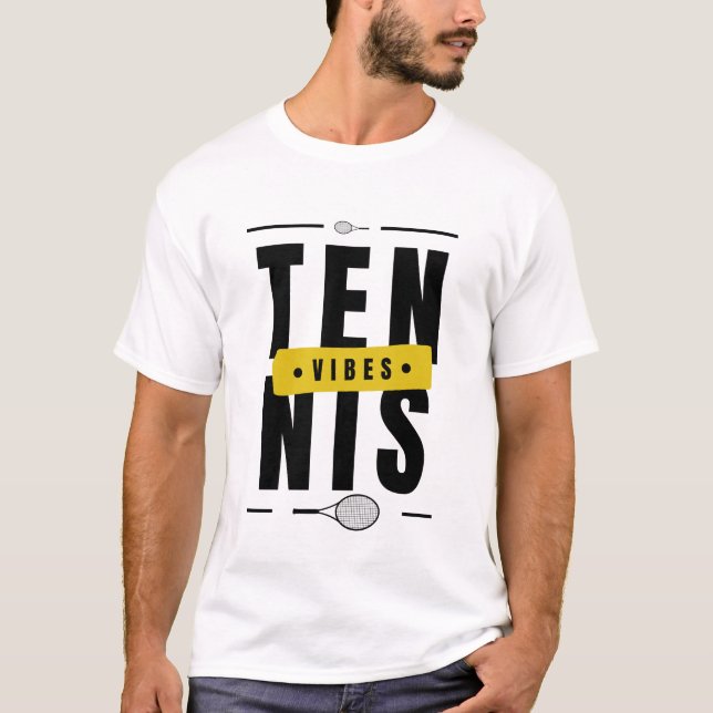 Camiseta Tenis Vibes de moda moderna de Guay Typografía dep (Anverso)