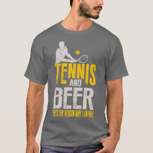 Camiseta Tenis Y Cerveza Divertidos
