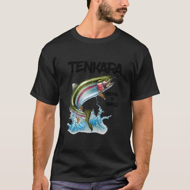 Camiseta Tenkara Mantenerla Simple Pesca de Mosca Fun Fishe (Anverso)