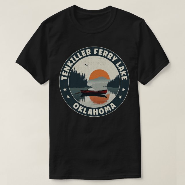 Camiseta Tenkiller Ferry Lake Oklahoma Sunset (Diseño del anverso)